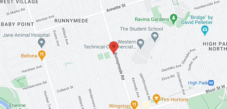 map of ## 2 -406 RUNNYMEDE RD